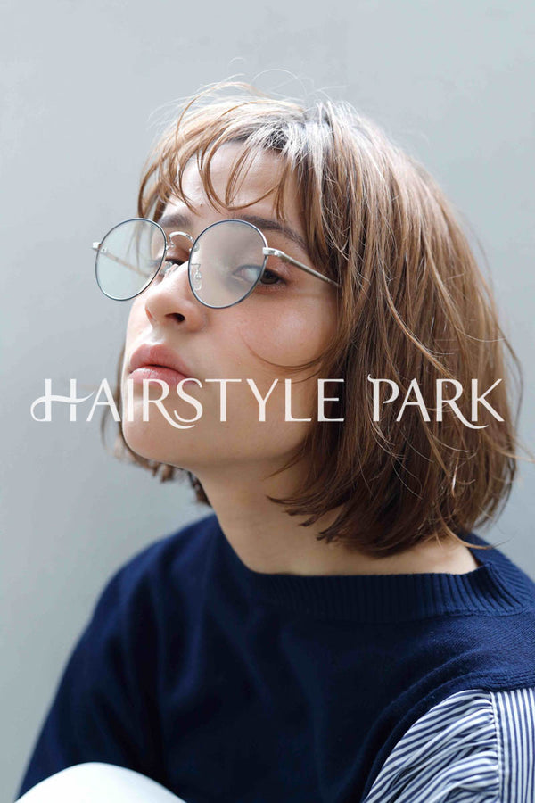 ヘアスタイル写真PhotoNo:235-2 (12) [ミディアムミニボブ,ボックスボブ,切りっぱなしボブ,レディースモテ・愛され,カジュアル,クール / かっこいい,外国人風カット,カラー,パーマダブルカラー,切りっぱなし ]