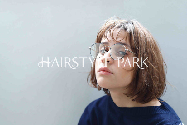ヘアスタイル写真PhotoNo:235-2 (13) [ミディアムミニボブ,ボックスボブ,切りっぱなしボブ,レディースモテ・愛され,カジュアル,クール / かっこいい,外国人風カット,カラー,パーマダブルカラー,切りっぱなし ]