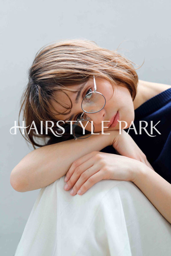 ヘアスタイル写真PhotoNo:235-2 (17) [ミディアムミニボブ,ボックスボブ,切りっぱなしボブ,レディースモテ・愛され,カジュアル,クール / かっこいい,外国人風カット,カラー,パーマダブルカラー,切りっぱなし ]