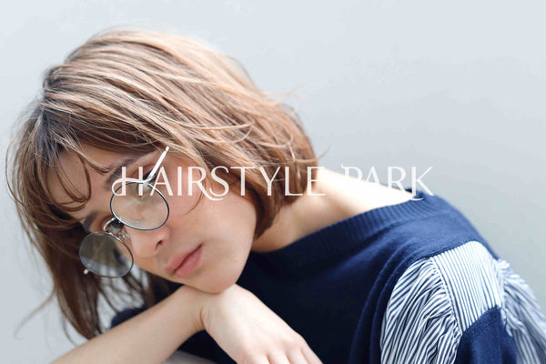 ヘアスタイル写真PhotoNo:235-2 (21) [ミディアムミニボブ,ボックスボブ,切りっぱなしボブ,レディースモテ・愛され,カジュアル,クール / かっこいい,外国人風カット,カラー,パーマダブルカラー,切りっぱなし ]