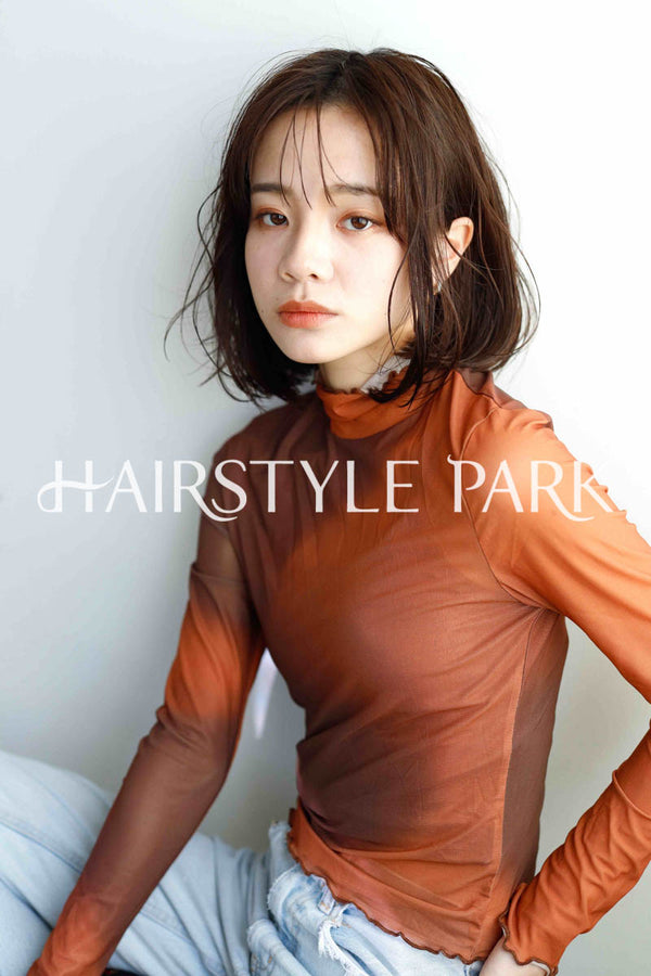 ヘアスタイル写真PhotoNo:241-1 (6) [ミディアム,ボックスボブ,切りっぱなしボブ,レディースモテ・愛され,カジュアルカット,カラー切りっぱなし ]