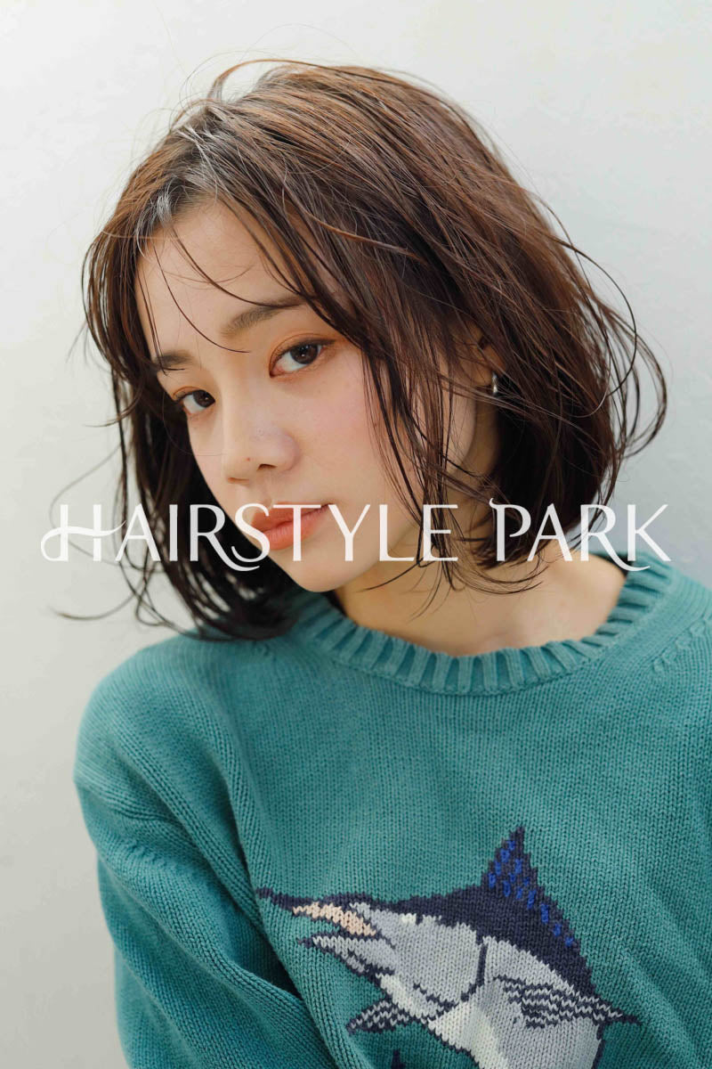 ヘアスタイル写真PhotoNo:241-2 (11) [ミディアム,ボックスボブ,切りっぱなしボブ,レディースモテ・愛され,カジュアルカット,カラー切りっぱなし ]