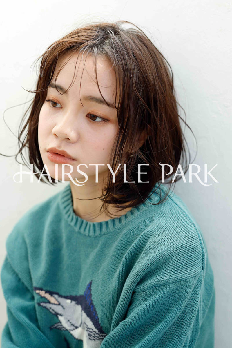 ヘアスタイル写真PhotoNo:241-2 (13) [ミディアム,ボックスボブ,切りっぱなしボブ,レディースモテ・愛され,カジュアルカット,カラー切りっぱなし ]