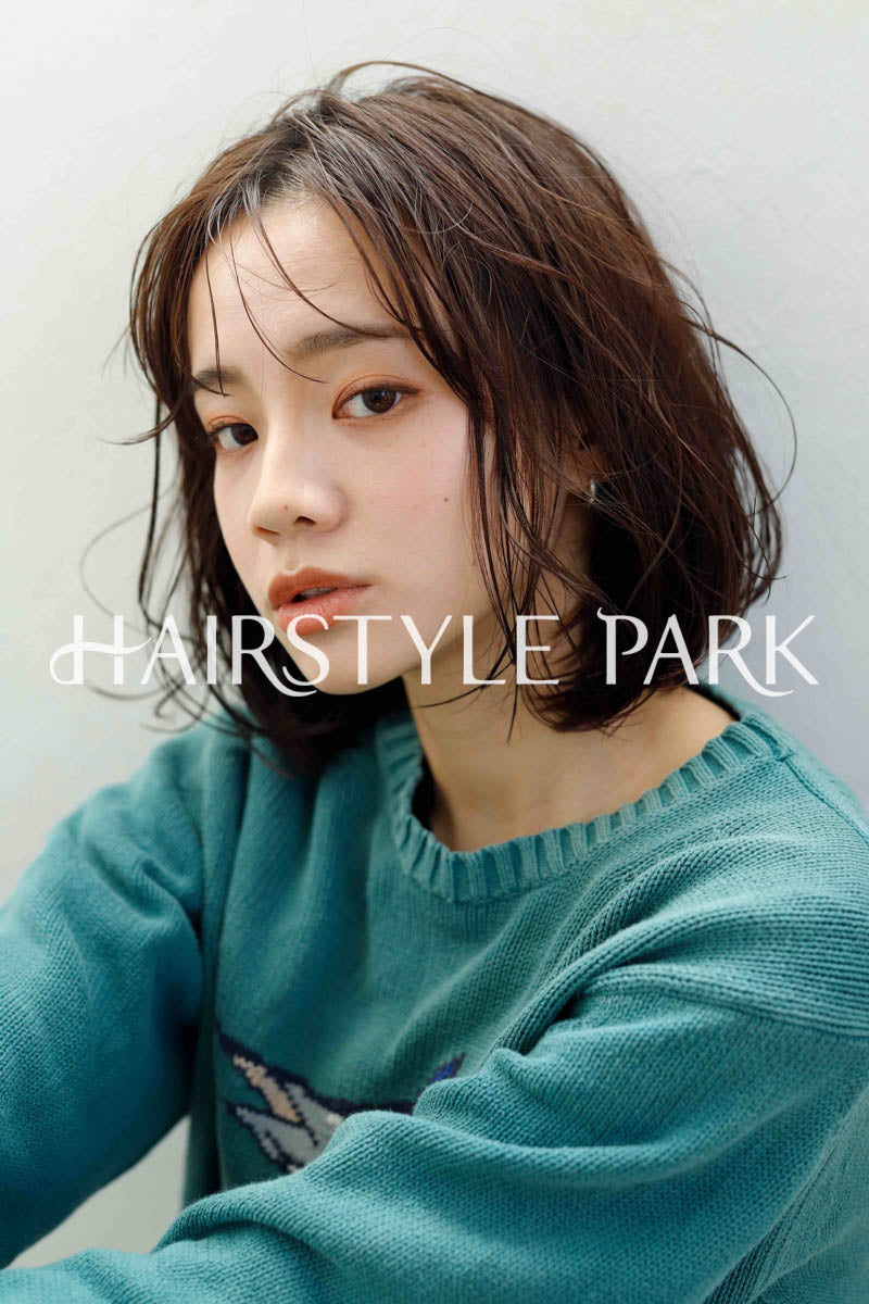 ヘアスタイル写真PhotoNo:241-2 (19) [ミディアム,ボックスボブ,切りっぱなしボブ,レディースモテ・愛され,カジュアルカット,カラー切りっぱなし ]