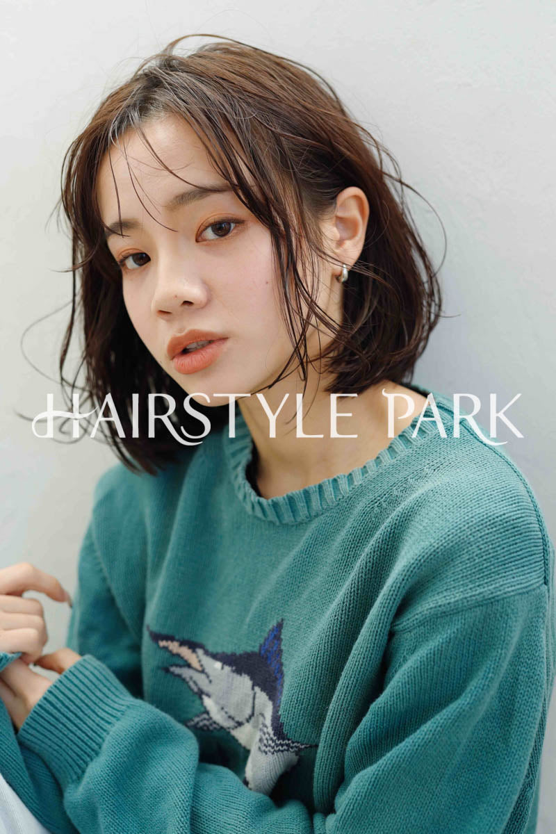 ヘアスタイル写真PhotoNo:241-2 (22) [ミディアム,ボックスボブ,切りっぱなしボブ,レディースモテ・愛され,カジュアルカット,カラー切りっぱなし ]