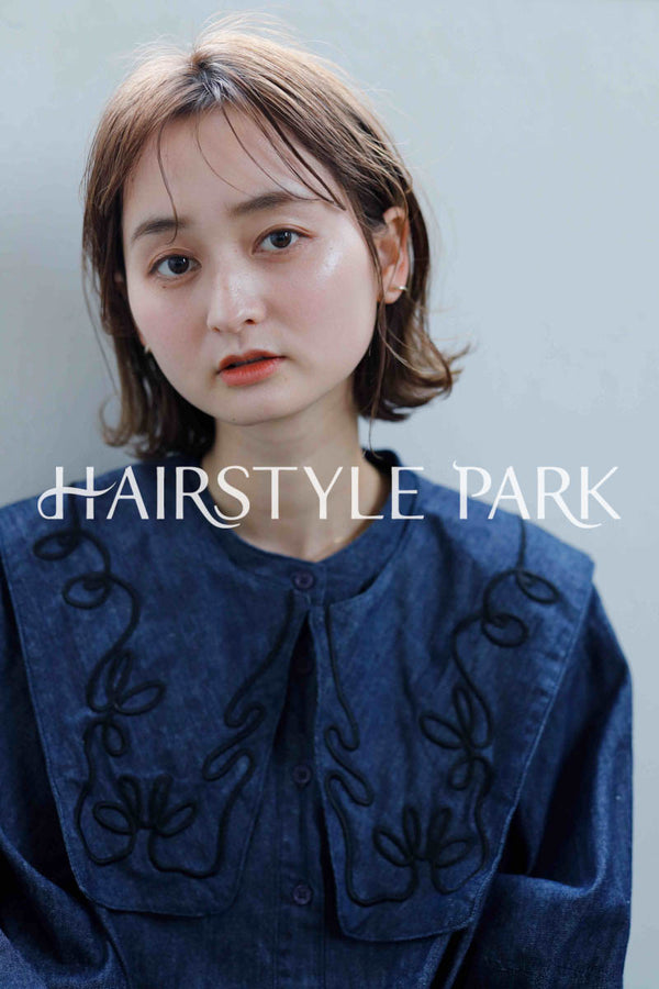 ヘアスタイル写真PhotoNo:242-2 (1) [ショートミディアム切りっぱなしボブ,レディース,ナチュラル,モテ・愛され,カジュアル,クール / かっこいい,カット,カラー切りっぱなし,くびれヘア, ]