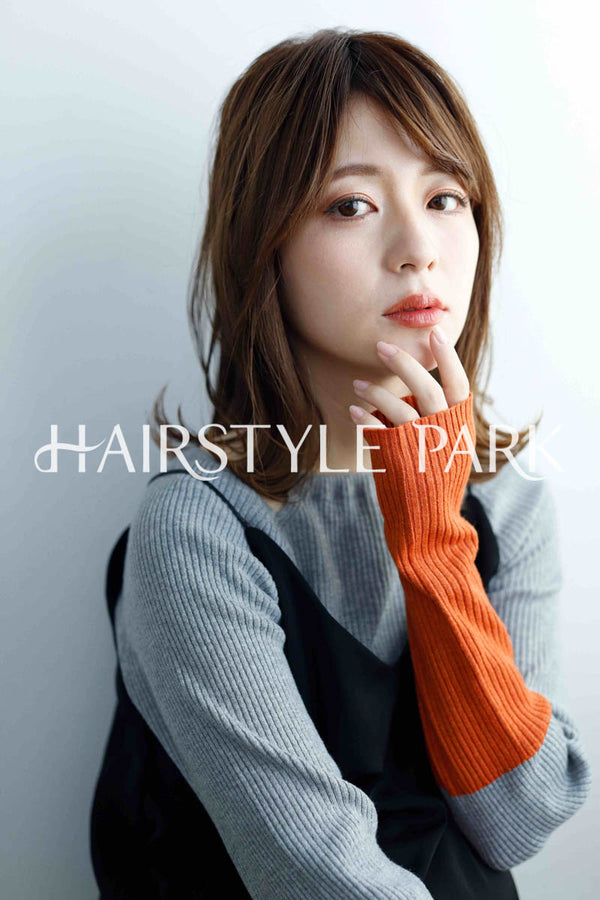 ヘアスタイル写真PhotoNo:243-1 (4) [ミディアム,ロング,切りっぱなしボブ,ロブレディース,ナチュラルオフィス / コンサバ,モテ・愛され,カット,カラー,くびれヘア, ]