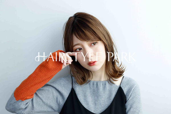 ヘアスタイル写真PhotoNo:243-1 (8) [ミディアム,ロング,切りっぱなしボブ,ロブレディース,ナチュラルオフィス / コンサバ,モテ・愛され,カット,カラー,くびれヘア, ]