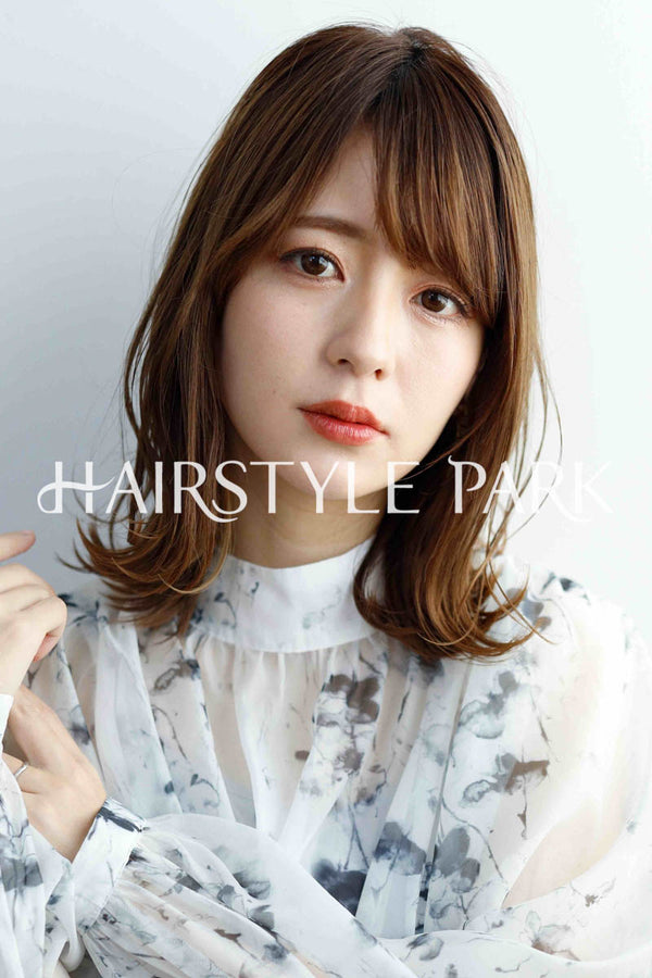 ヘアスタイル写真PhotoNo:243-2 (10) [ミディアム,ロング,切りっぱなしボブ,ロブレディース,ナチュラルオフィス / コンサバ,モテ・愛され,カット,カラー,くびれヘア, ]