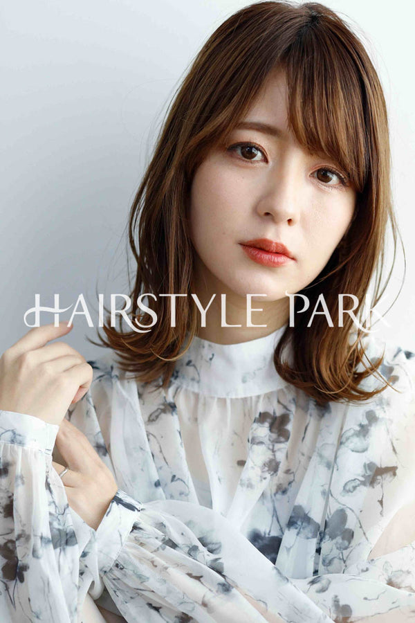 ヘアスタイル写真PhotoNo:243-2 (11) [ミディアム,ロング,切りっぱなしボブ,ロブレディース,ナチュラルオフィス / コンサバ,モテ・愛され,カット,カラー,くびれヘア, ]