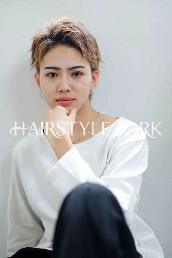 ヘアスタイル写真PhotoNo:250-2 (8) [ショートベリーショートメンズモードクール / かっこいい,カット,カラー,ダブルカラー, ]
