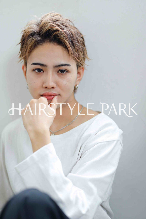 ヘアスタイル写真PhotoNo:250-2 (9) [ショートベリーショートメンズモードクール / かっこいい,カット,カラー,ダブルカラー, ]