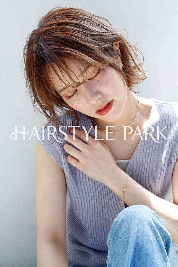 ヘアスタイル写真PhotoNo:255-1 (7) [ミディアム切りっぱなしボブ,レディース,ナチュラル,モテ・愛され,カジュアル,クール / かっこいい,カット,カラー,くびれヘア, ]