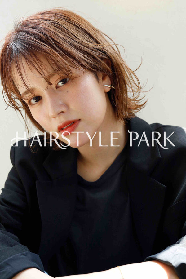 ヘアスタイル写真PhotoNo:255-3 (1) [ミディアム切りっぱなしボブ,レディース,ナチュラル,モテ・愛され,カジュアル,クール / かっこいい,カット,カラー,くびれヘア, ]