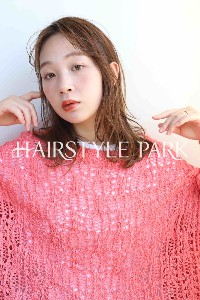 ヘアスタイル写真PhotoNo:259-1 (2) [ミディアム,ロングロブレディース,ナチュラル,モテ・愛され,カジュアルカット,カラー,パーマくびれヘア, ]