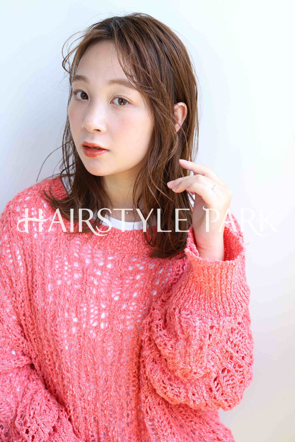 ヘアスタイル写真PhotoNo:259-1 (9) [ミディアム,ロングロブレディース,ナチュラル,モテ・愛され,カジュアルカット,カラー,パーマくびれヘア, ]