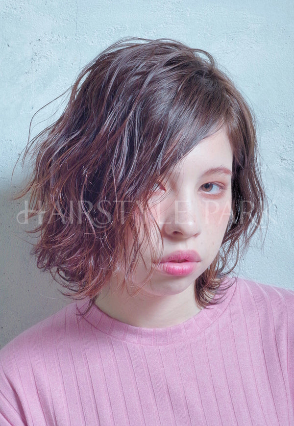 ヘアスタイル写真PhotoNo:26-2 (2)[ミディアム,レディース,モテ・愛され,カット,カラー,パーマ]