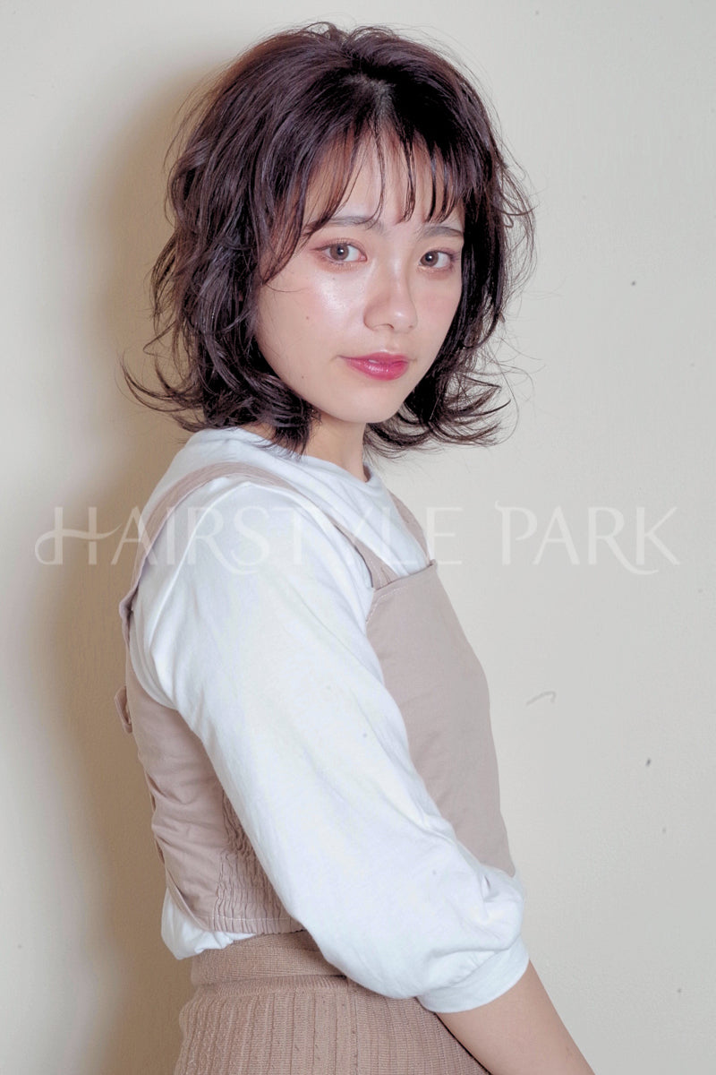 ヘアスタイル写真PhotoNo:31-1 (10)[ミディアム,レディース,モテ・愛され,カット,カラー,パーマ]