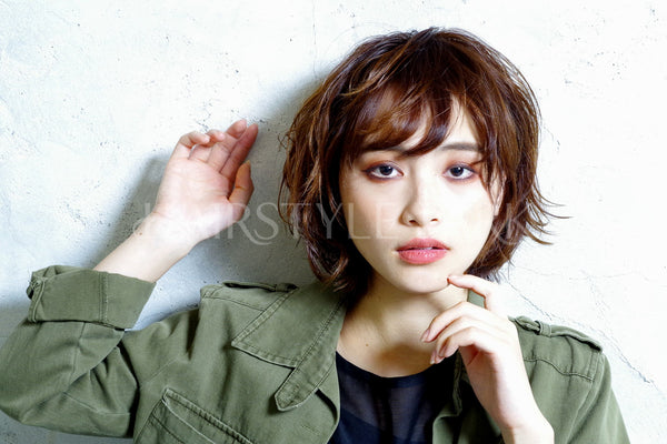 ヘアスタイル写真PhotoNo:45-2 (1)[ミディアム,レディース,カジュアル,カット,カラー,パーマ]