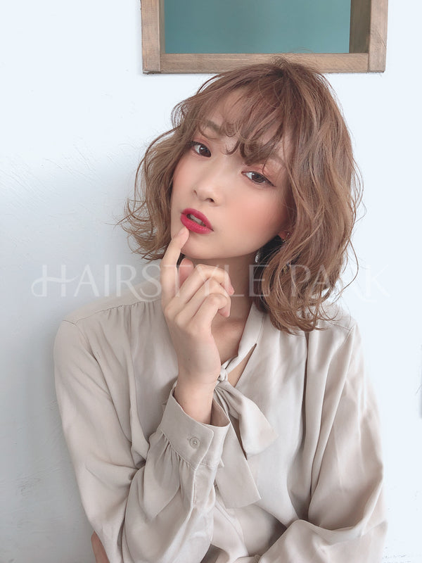 ヘアスタイル写真PhotoNo:5-1 (2)[ミディアム,レディース,モテ・愛され,カット,カラー,パーマ]