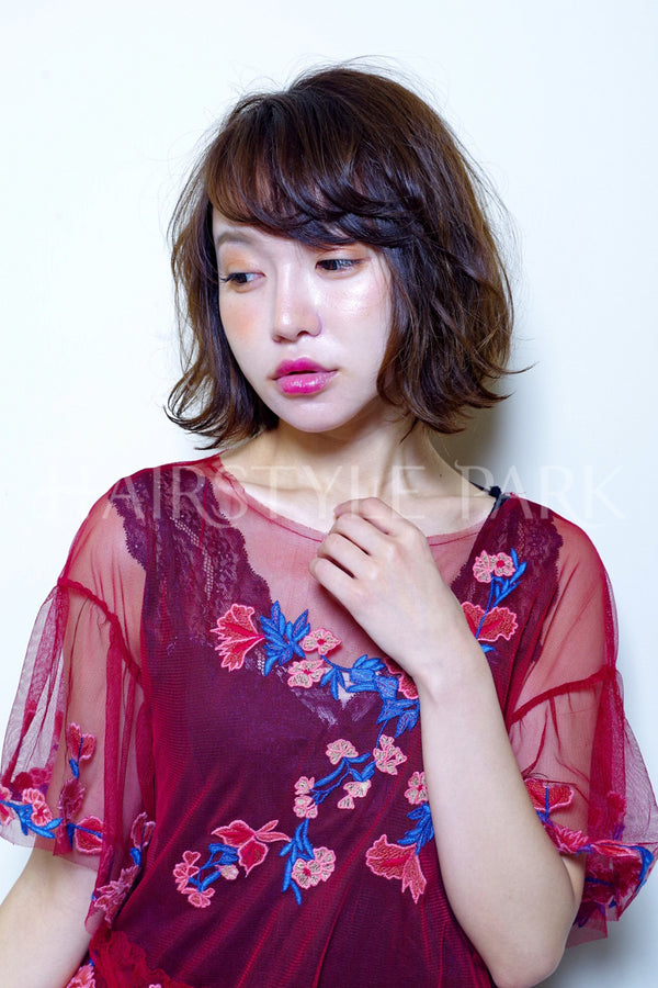 ヘアスタイル写真PhotoNo:53-3 (9)[ミディアム,レディース,モテ・愛され,カット,カラー,パーマ]