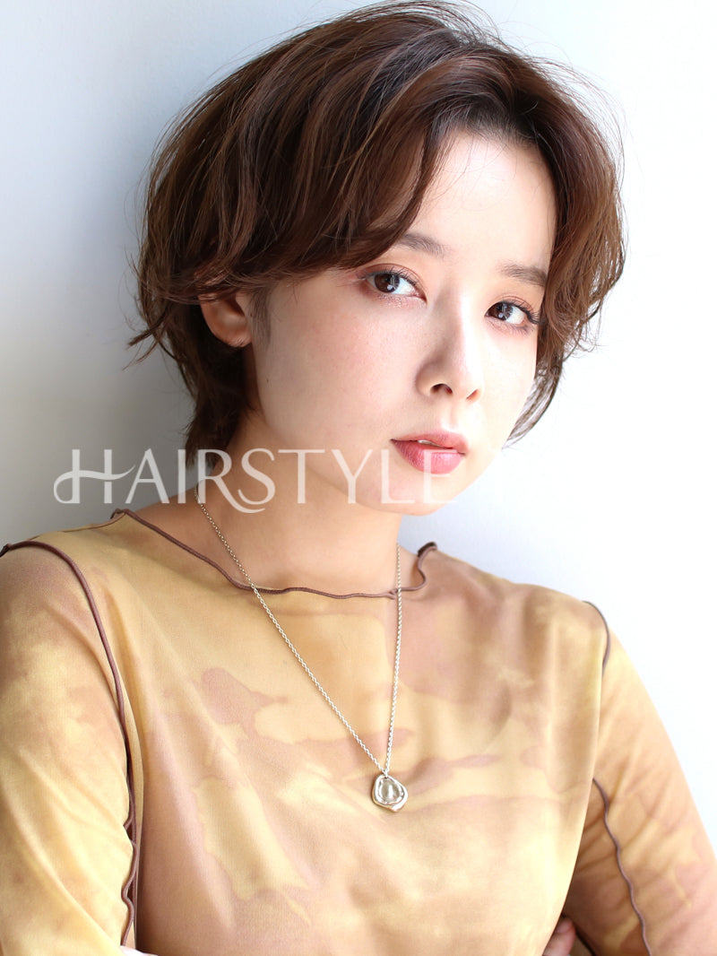 ヘアスタイル写真 [ショート,レイヤーショート,ショートウルフ,レディース,ナチュラル,クール / かっこいい,カット,カラー, ]